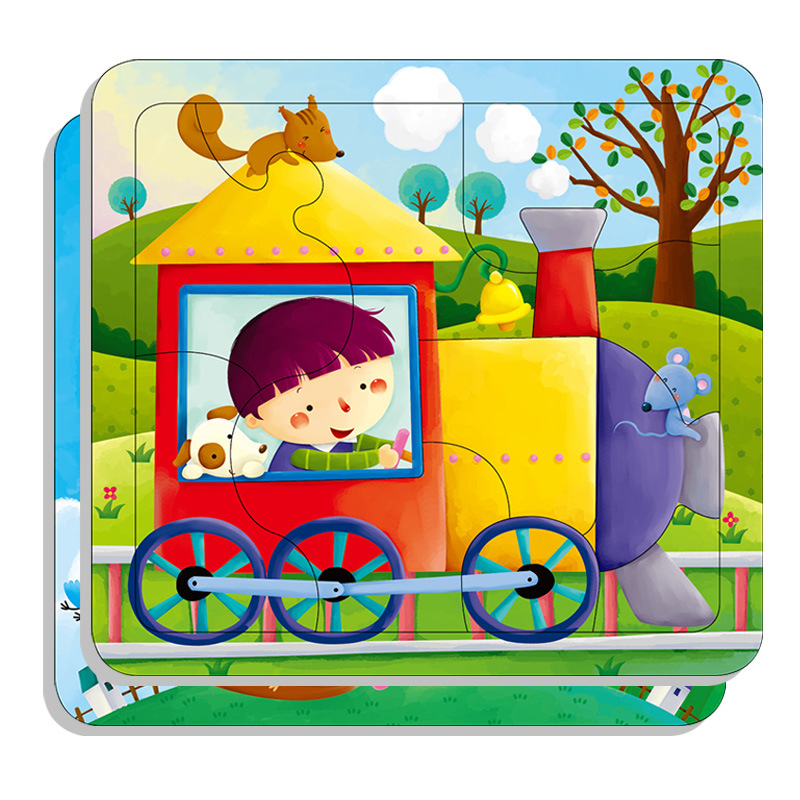 Wholesale Baby Paper Cardboard Puzzle Hot Sale Children Jigsaw