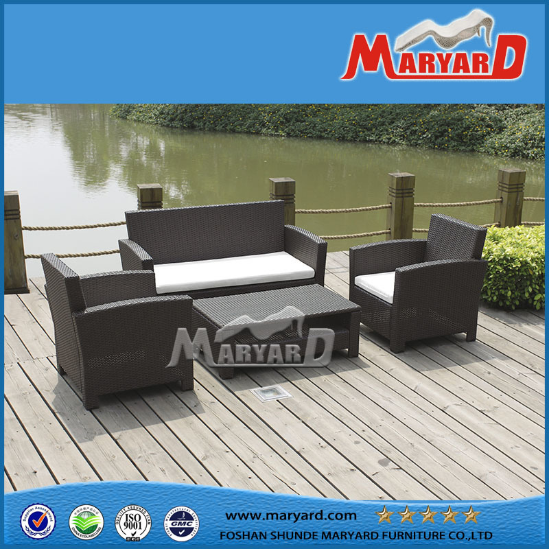 2015 Hot Sale Rattan Wicker Outdoor Modern Rattan Sofa