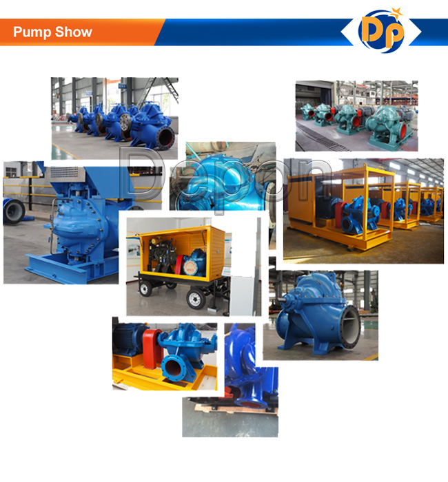 High Flow Rate Large Flooding Water Pump with Control Cabinet