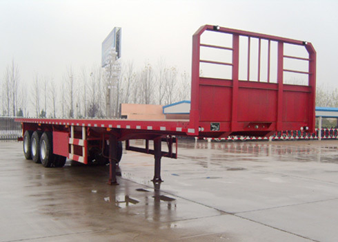 3 Axle 50ton Capacity/Container Transport/Cargo Transport Flatbed Semi Trailer with Twist Lock/China Famous Brand