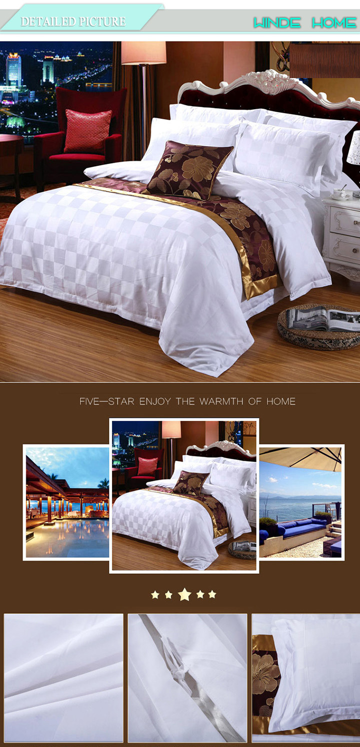 100% Cotton Hotel Supply Beddings Bed Linen