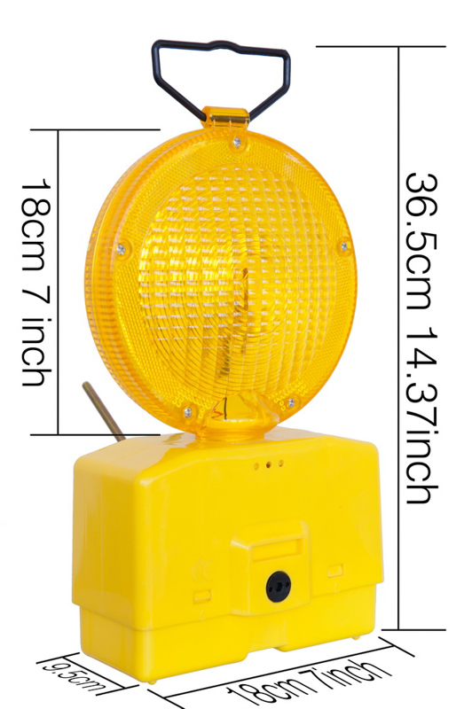 Yellow PP Base 2PCS Super Bright LED Warning Light Low Voltage