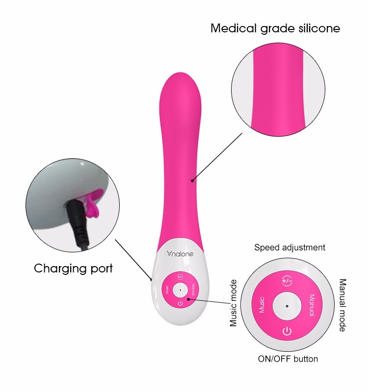 Pulse Sound G Spot Vibrator, Silicone Rechargeable Waterproof Dildo Vibrator, Sex Toys for Woman, Sex Products