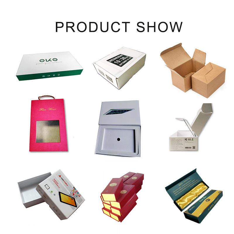 PU Leather Logo Printed PU Leather Customized Jewelry Box