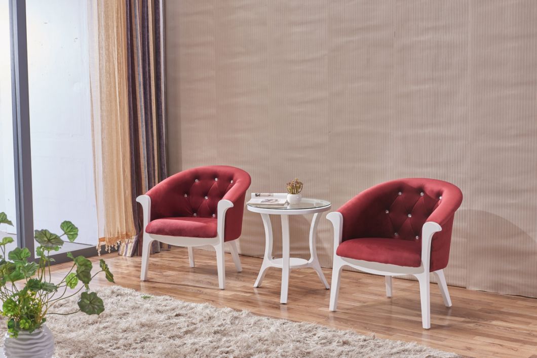 Sofa Sets 1+1+3 Home Sofa Lobby Chair Lobby Sofa Fabric Sofa Wooden Sofa Sets Living Room Furniture Modern New Design Single Sofa