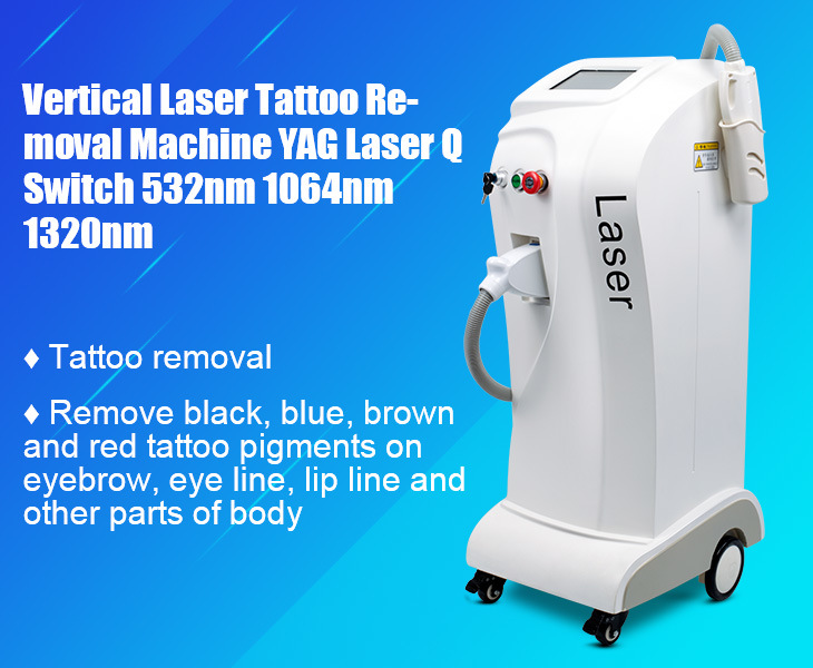 New Style Vertical ND YAG Laser Tattoo Removal Beauty Machine