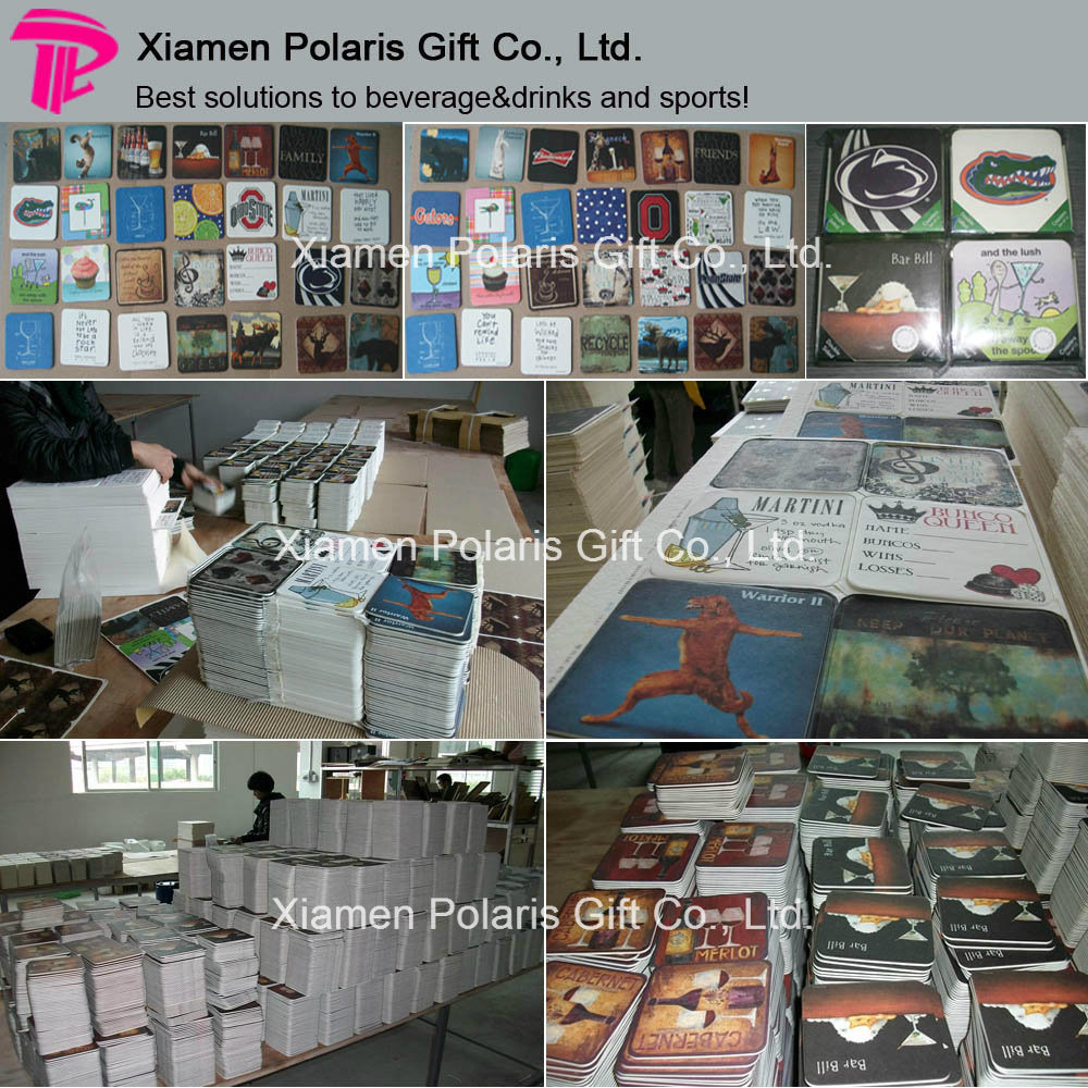 Promotion 3D Lenticular PP Beer Place Mat for Bar Decoration