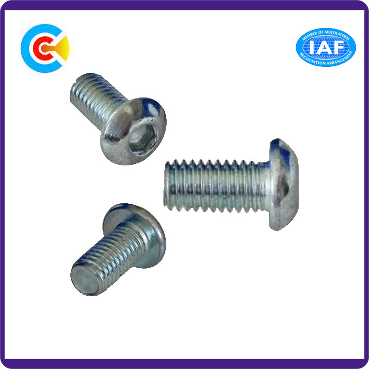 Carbon Steel Pan Head Hexagon Socket Cap Screws Cap Screw