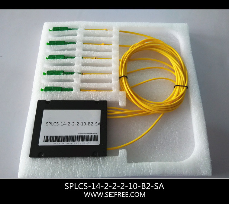 1X4 Sc/APC Fiber Optical Passive PLC Splitter