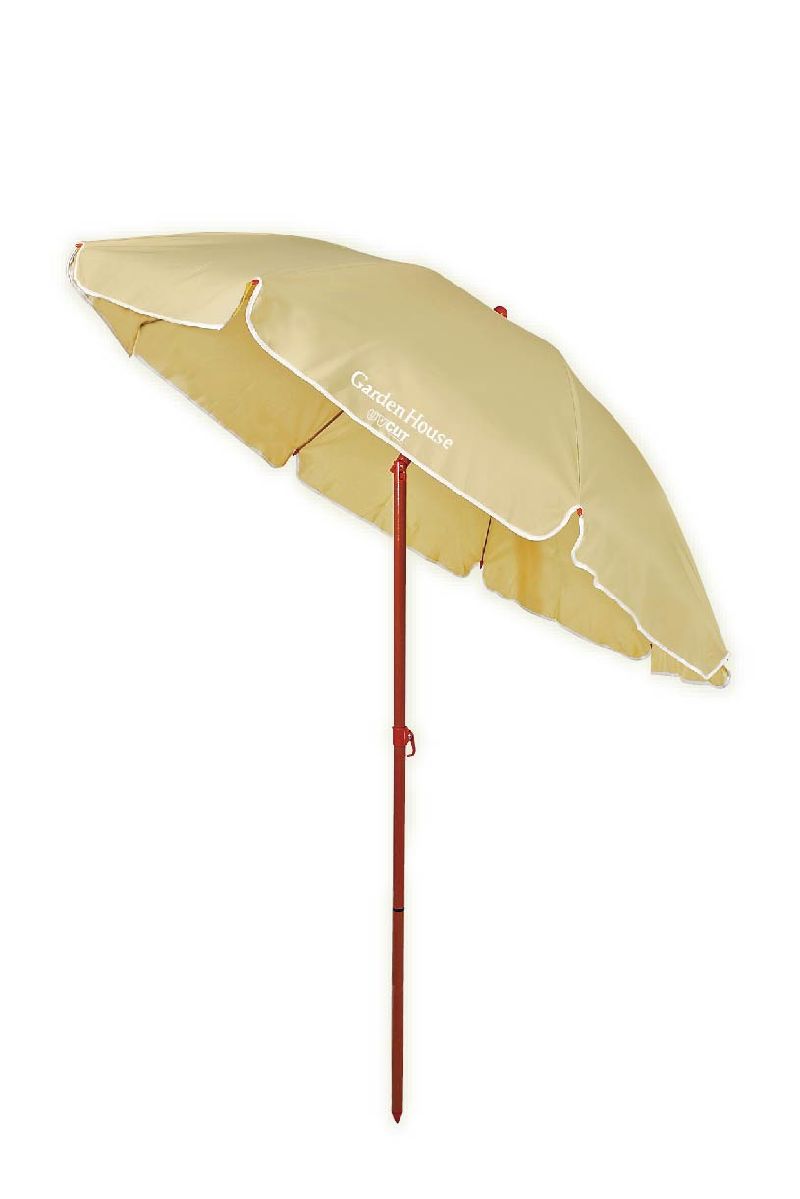 Plain Color Beach Umbrella Advertising Parasol