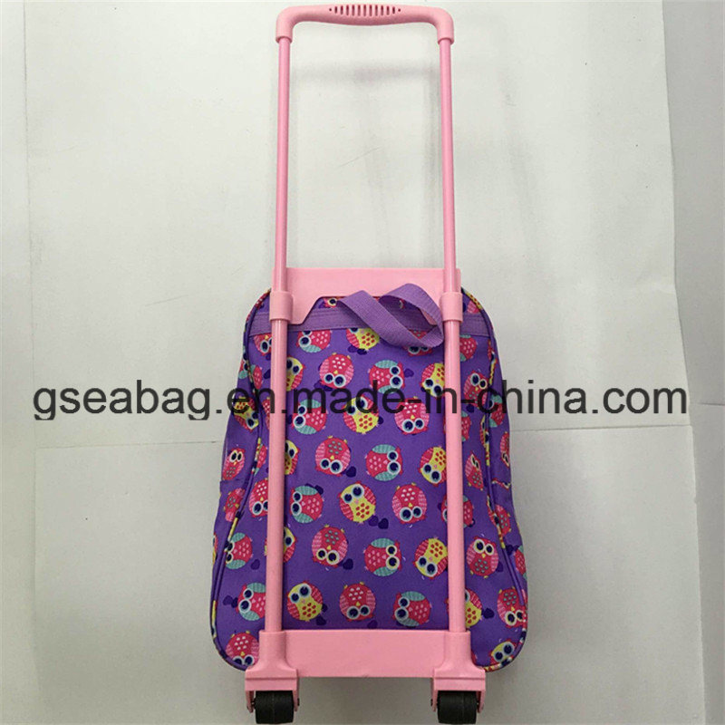 High Quality Drawbar Trolley and Backpack Multi Function Duffel Travel School Kid Bag (GB#10008-2)