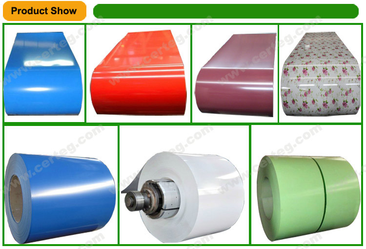 PPGI Color Coated Prepainted Galvanized Steel Coil (Flower Pattern)