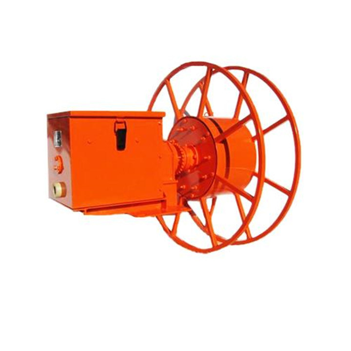 Cable Winding Device Including Spring and Motor Driven Cable Reel
