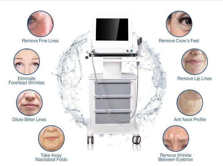 Portable 5 Cartridges Hifu Wrinkle Removal Facial Machine