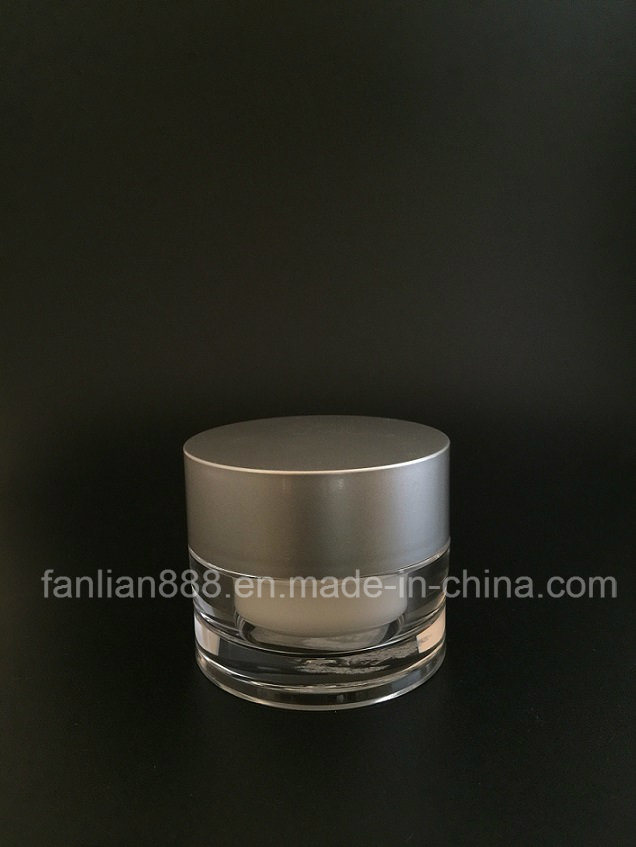 Customerized Acrylic Classical Round Cream Jars for Cosmetic Packaging