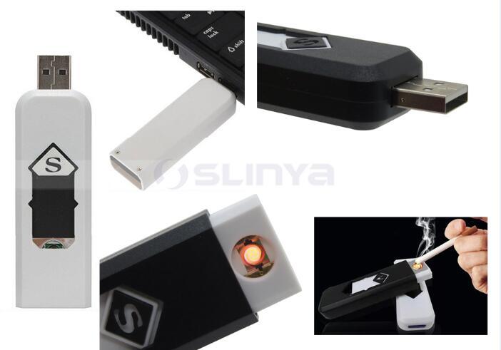 OEM Windproof Intelligent USB Rechargeable Cigarette Lighter