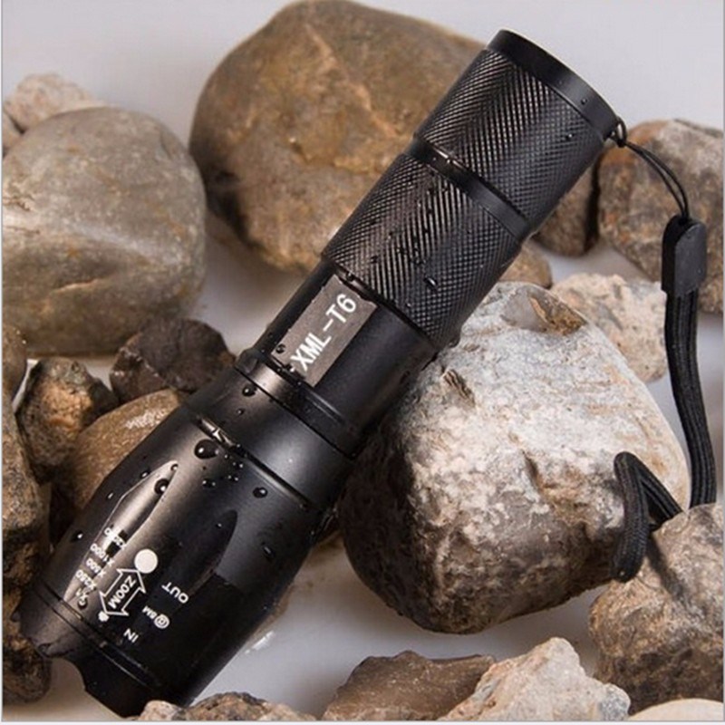 High Power Xml-T6 Modes Torch Lights Waterproof Zoomable LED Flashlight