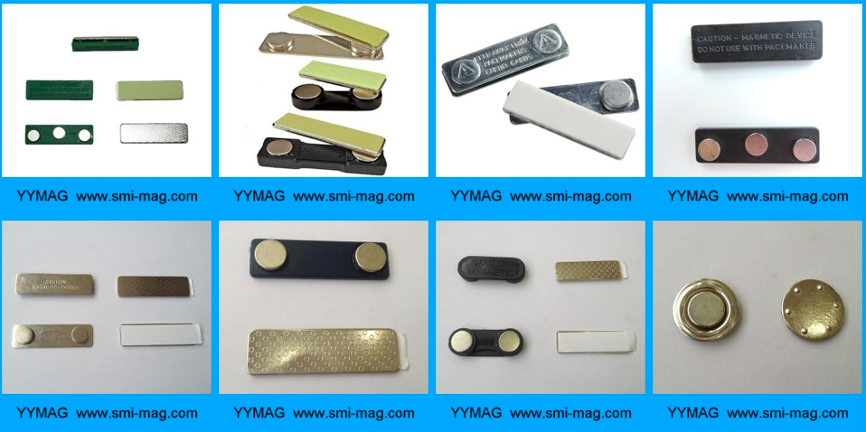 Name Badge Magnets/Magnetic Name Tags Holders with 2 Neodymium Magnet
