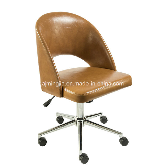 Modern Leather Banquet Restaurant Cafe Dining Chair with Wheels (5521)