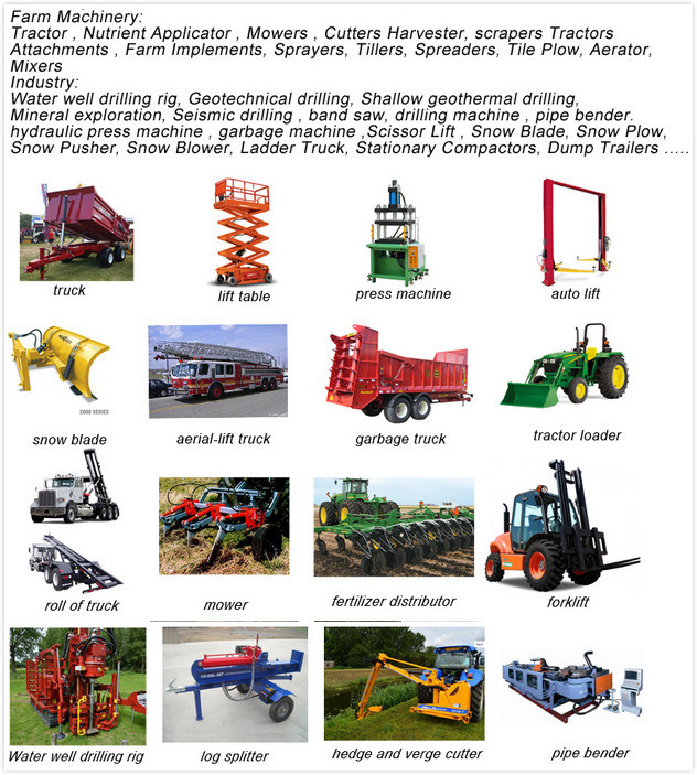 China Multistage Welded Hydraulic Cylinders for Agricultural Truck