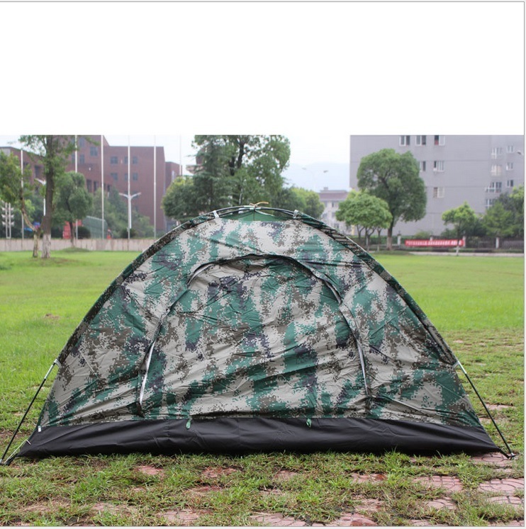 Outdoor Portable 3 or 4 Single Layer Waterproof Camping Tent