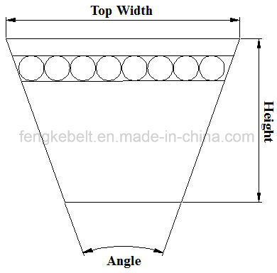 Rubber V Belts for Foton Lovol Ge60/70 Wheat Harvester