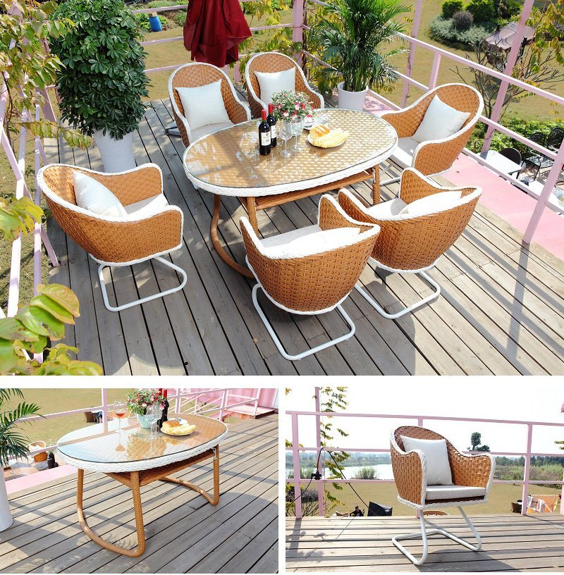 2018 New Rattan Garden Furniture Outdoor Dining Set-Z550