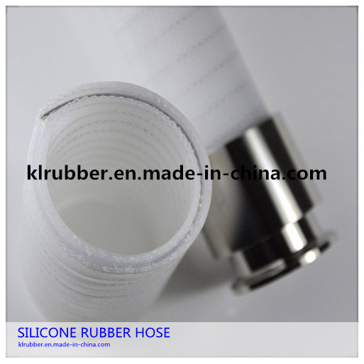 FDA Food Grade Stainless Steel Reinforced Silicone Hose with Quick Connector