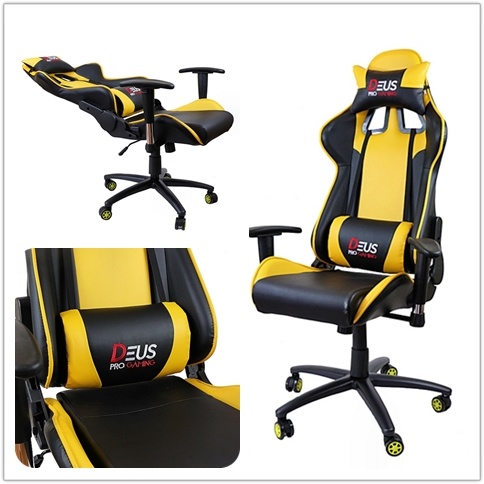 (ZENOBIA) Adjustable Swivel Sport Leather Computer Chair Office Gaming Chair