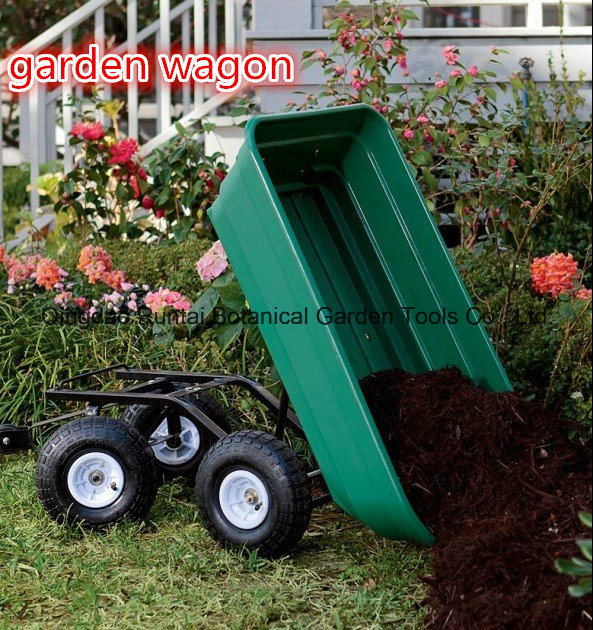 Heavy Duty Four Wheels Garden Wagon Tool Cart