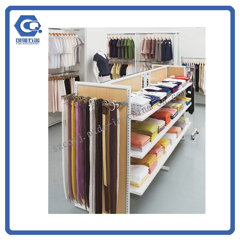 Metal Wholesale Garment Display Rack Clothing Shelf