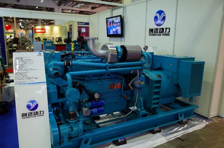 Weichai Wp10.12.13 Series 150-310kw Marine Generator with Stamford Alternator