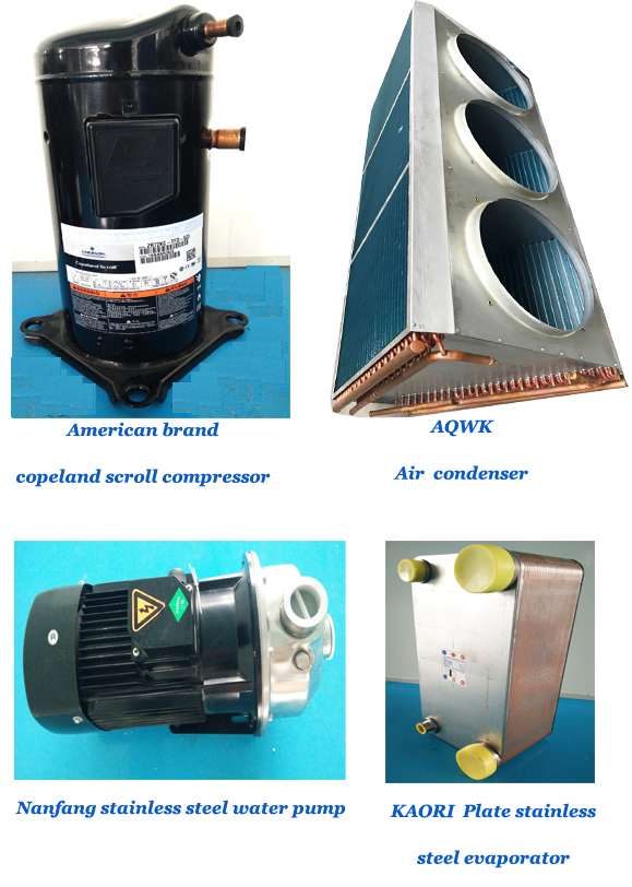 Plastic Used Water Cooling System Water Chiller with Different Types