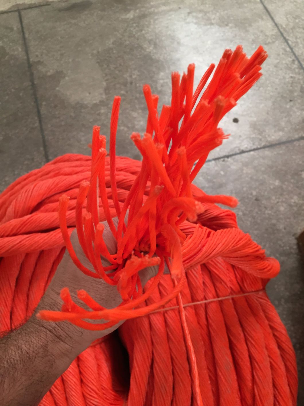 Strand Rope / PP Rope with Red Color