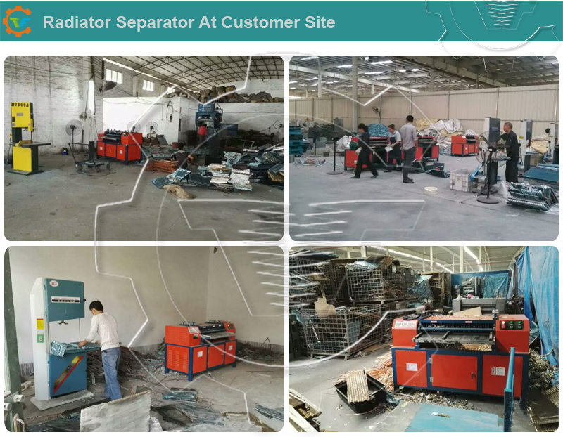 Single and Double Layer Scrap Radiator Recycling Machine