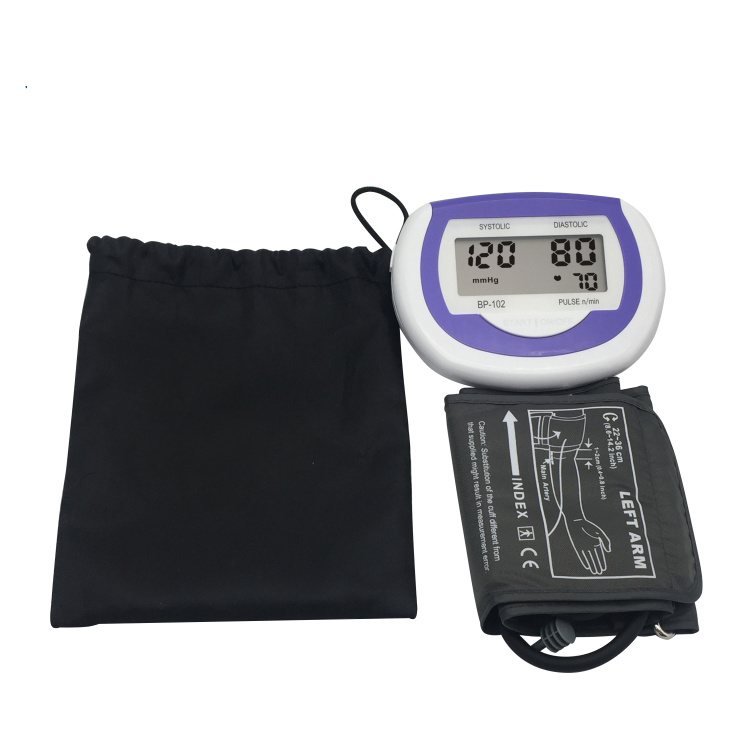 Fully Automatic Upper Arm Digital Blood Pressure Monitor with AC Adapter