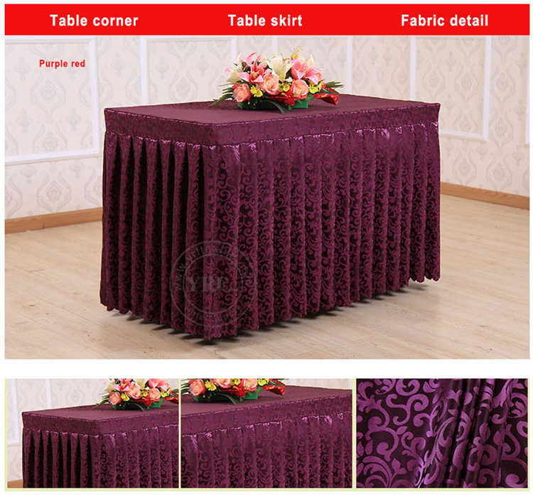 Yrf 3 Star Hotel Jacquard Table Skirt