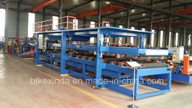 Kxd Galvanized Sheet EPS and Rock Wool Sandwich Panel Roll Forming Machine