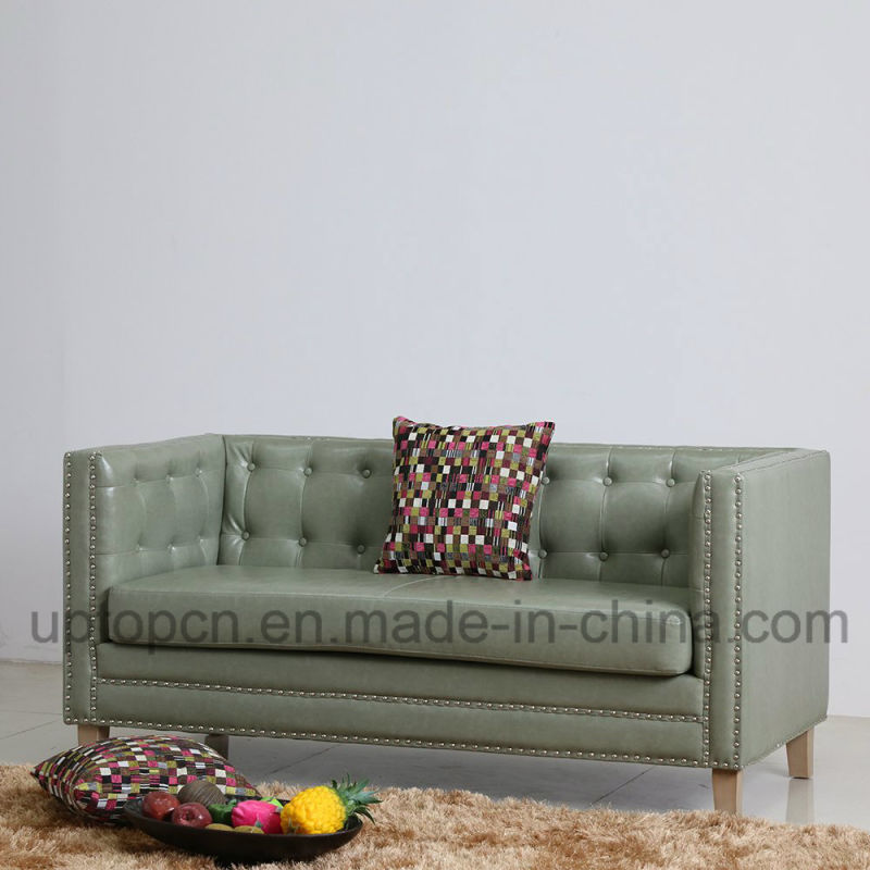 Modern Triple Seat Sofa Furniture with PU Leather Upholstery (SP-KS343)