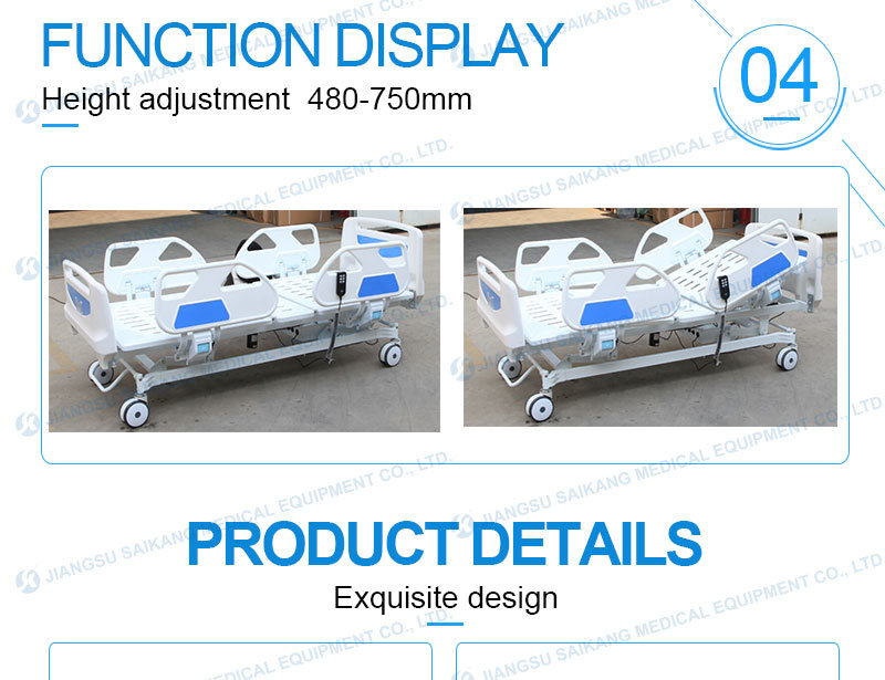 Sk002-8 Electric Five Function Hospital ICU Bed