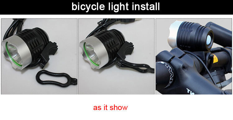 Waterproof CREE Q5 5W 18650 LED Bicycle Headlamp