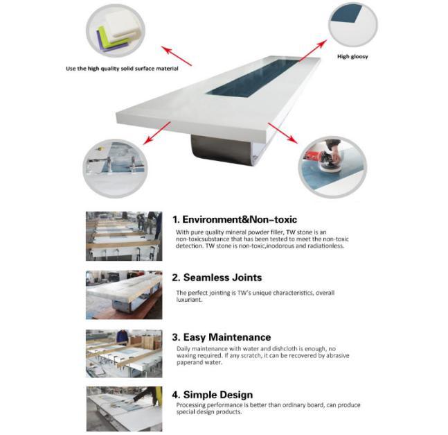Corian Conference Table Furniture Luxury Meeting Room Table and Chairs
