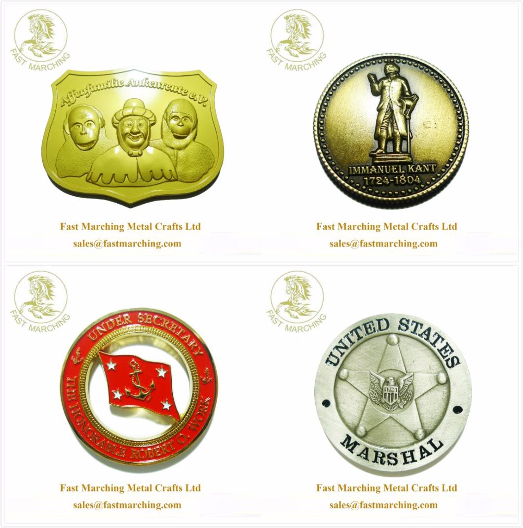 Customized Factory Military Trolley Souvenir Metals Us Challenge 3D Coin