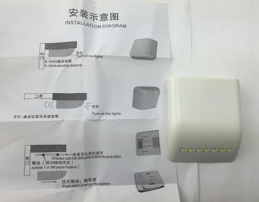 LED Lamp with a Light Sensor for Cabinet Aj-009