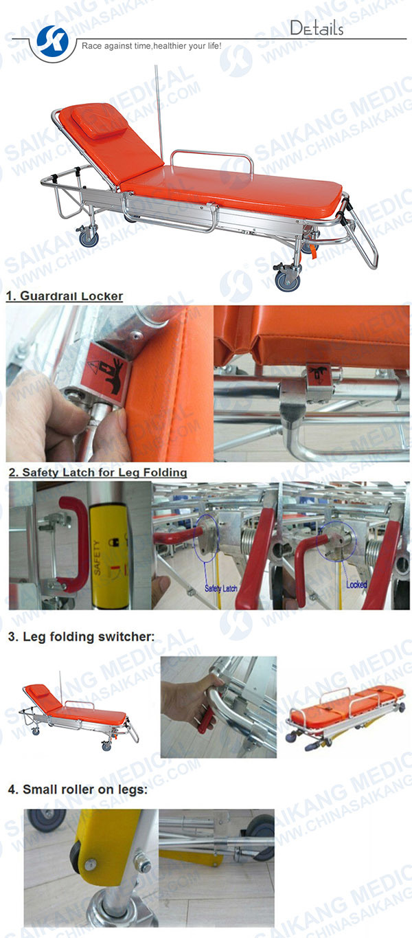 Emergency Resuscitation Stretcher Trolley (CE/FDA/ISO)