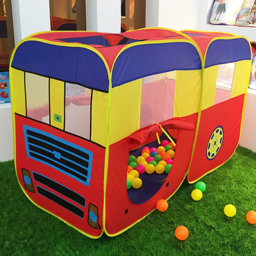 Foldable Pop up Kids Children School Bus Play Tent