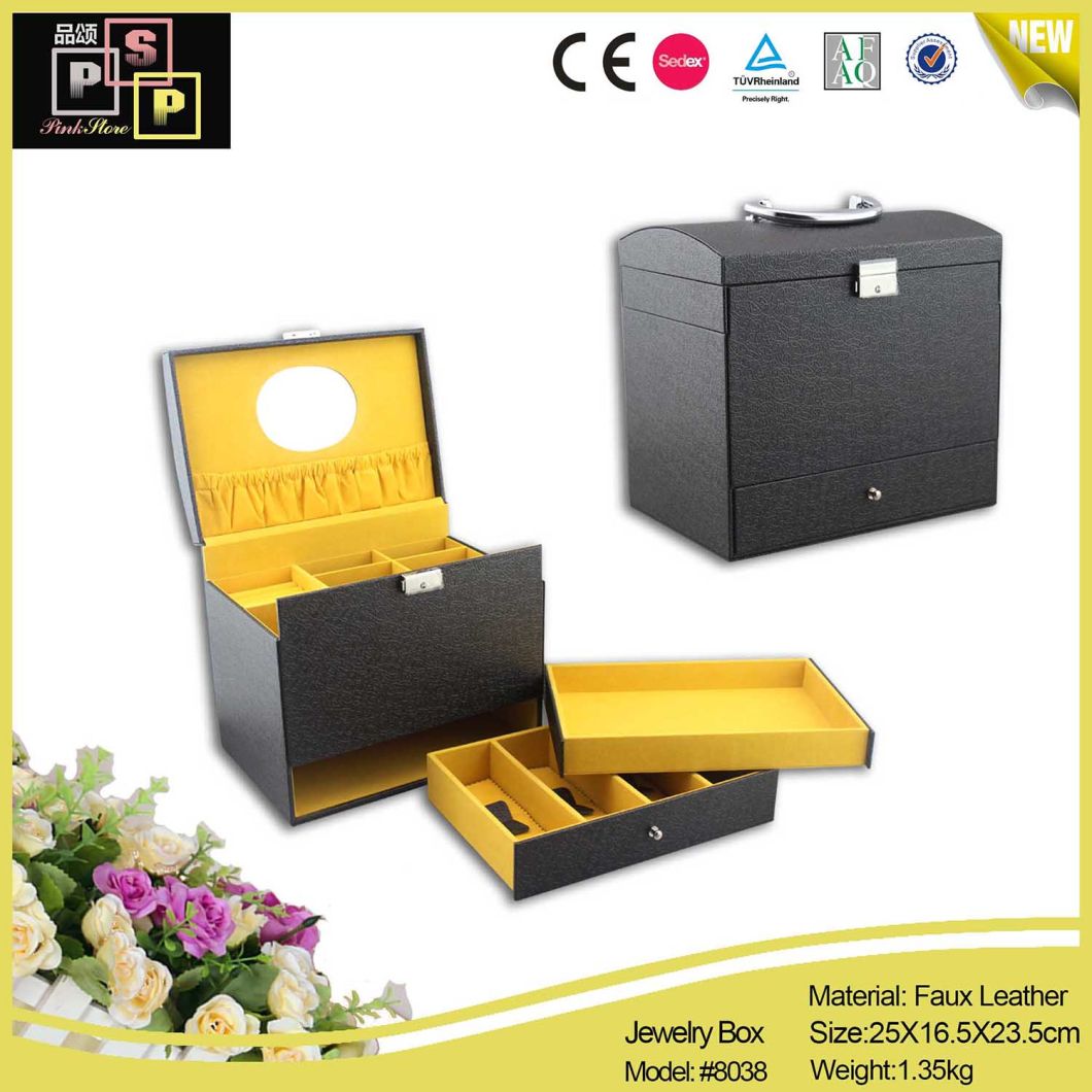 Fashion Packing Bag Jewelry Box Leather Jewelry Box (8056)