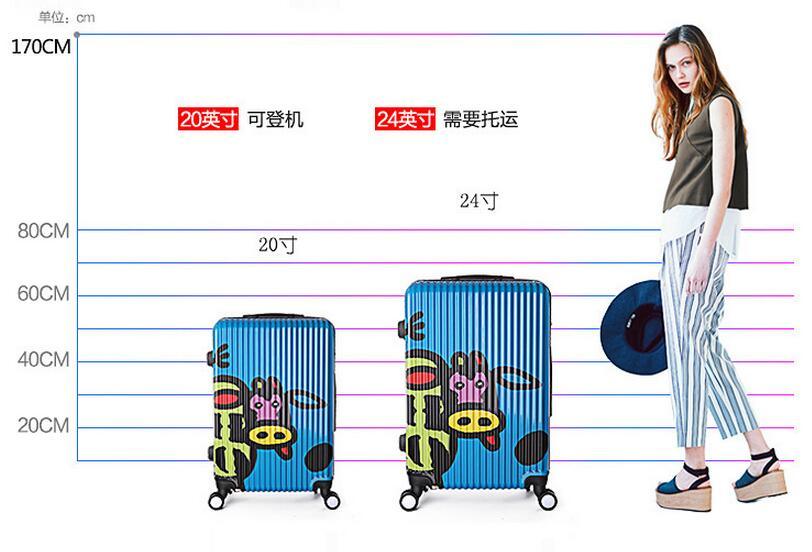 High Quatily Welcome Student Shool Scrawl ABS Compass Luggage