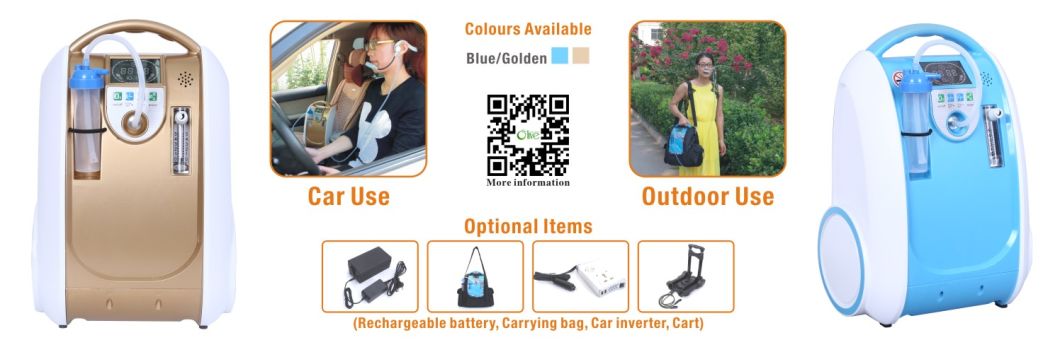 Low Nosie Small Lightweight Mobile Oxygen Concentrator