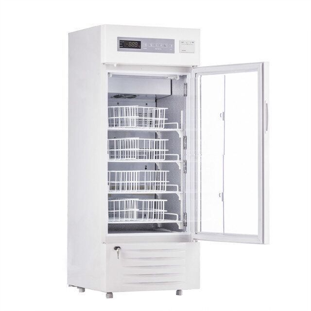 High Quality Double Door Blood Bank Refrigerator